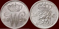 Koninkrijk der Nederlanden 25 Cents 1825 NEDERLAND (NETHERLANDS, KINGDOM... 55,00 EUR  + 9,50 EUR frais d'envoi