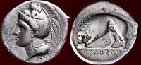AR Stater LUCANIA, HYELE - or Didrachm, circa 334-300 BC -