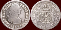 ½ Real MEXICO - CARLOS IV, 1788-1808 - 1800/1799 Mo FM, Mexico City -