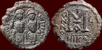 AE Follis BYZANTINE EMPIRE - JUSTINUS (JUSTIN) II, 565-578 - of 40 nummi, Nikomedia, year 6 -