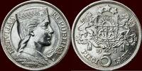 5 Lati BALTIC STATES - LATVIA ( LETTLAND ) - FIRST REPUBLIC, 1918-1939 - 1931, London -