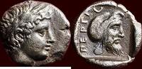 AR Diobol MYSIA, PERGAMON - GONGYLID DYNASTY, CIRCA 470-400 BC - circa 450 BC -