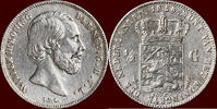 Koninkrijk der Nederlanden &frac12; Gulden 1858 NEDERLAND (NETHERLANDS, KINGDOM... 70,00 EUR  + 9,50 EUR frais d'envoi