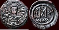 AE Follis BYZANTINE EMPIRE - MAURICIUS TIBERIUS, 582-602 - of 40 nummi, Nikomedia -