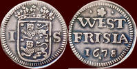 West-Friesland NOORDELIJKE NEDERLANDEN (NETHERLANDS) - REPUBLIEK, 1581-1795 - WEST- FRIESLAND - Wapenstuiver 1678, Enkhuizen -