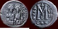 AE Follis BYZANTINE EMPIRE - JUSTINUS (JUSTIN) II, 565-578 - of 40 nummi, Constantinopolis, year 9 -