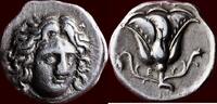 AR Didrachm CARIAN ISLANDS, RHODOS - circa 304-275 BC -