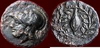AE AEOLIS, ELAIA - AE 11, circa 350-250 BC -