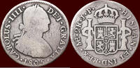 2 reales PERU - CARLOS IV, 1788-1808 - LIMAE JP, Lima -