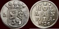 Holland Dubbele wapenstuiver 1736/26 NOORDELIJKE NEDERLANDEN (NORTHERN N... 150,00 EUR  + 11,00 EUR frais d'envoi
