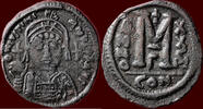 AE Follis BYZANTINE EMPIRE - JUSTINIANUS I, 527-565 - of 40 nummi, Constantinopolis -