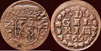 Gelderland Duit NOORDELIJKE NEDERLANDEN (NETHERLANDS) - REPUBLIEK, 158-1795 - GELDERLAND - 1690, Harderwijk -