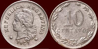 10 Centavos ARGENTINA - REPUBLIC - -