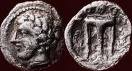 AR Hemiobol MACEDONIA (MACEDON), CHALKIDIAN LEAGUE - Olynthos, circa 398-352 BC -