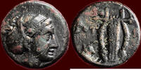 AE LESBOS, MYTILENE - AE 12, circa 350-250 BC -