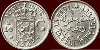 1/10 Gulden NEDERLAND (NETHERLANDS, KINGDOM) - NEDERLANDS OOST-INDIË (DUTCH EAST INDIES) - WILHELMINA, 1890-1948 - 1941 P, Philadelphia -
