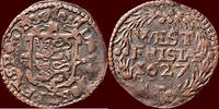 West-Friesland Duit NOORDELIJKE NEDERLANDEN (NETHERLANDS) - REPUBLIEK, 1581-1795 - WEST-FRIESLAND - 1627, Enkhuizen -
