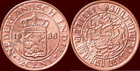 ½ Cent NEDERLAND (NETHERLANDS, KINGDOM) - NEDERLANDS OOST-INDIË (DUTCH EAST INDIES) - WILHELMINA, 1890-1948 - 1936, Utrecht -