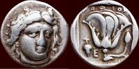 AR Didrachm CARIAN ISLANDS, RHODOS - circa 340-316 BC -