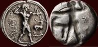 BRUTTIUM, KAULONIA (CAULONIA) - AR Nomos or tridrachm, circa 475-470 BC -