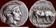 Didrachm LUCANIA, THOURIOI - AR Nomos or 443-400 BC -