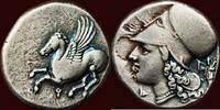 AR Stater PELOPONESSOS - CORINTHIA - CORINTH - circa 350-306 BC -