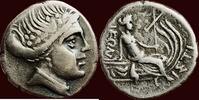 AR Tetrobol EUBOIA, HISTIAIA - THIRD MACEDONIAN WAR - circa 171-168 BC, probably Macedonian mint -