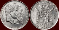 M&uuml;nzen 1 Franc 1880 BELGIUM - KINGDOM - LEOPOLD II, 1865-1909 -  135,00 EUR  + 11,00 EUR frais d'envoi