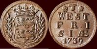 West-Friesland Duit NOORDELIJKE NEDERLANDEN (NETHERLANDS) - REPUBLIEK, 1581-1795 - WEST-FRIESLAND - 1739, Enkhuizen -