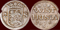 West-Friesland Dubbele wapenstuiver NOORDELIJKE NEDERLANDEN (NETHERLANDS) - REPUBLIEK, 1581-1795 - WEST-FRIESLAND - 1678, Enkhuizen -