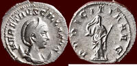 Roman Empire AR Antoninianus HERENNIA ETRUSCILLA, wife of Trajanus Decius - Rome -