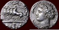 SICILIA (SICILY), SYRACUSE - DIONYSIOS I THE ELDER, 405-367 BC - AR Decadrachm with signed dies of Euainetos, circa 400 BC -