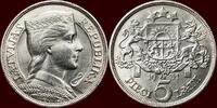 5 Lati BALTIC STATES - LATVIA ( LETTLAND ) - FIRST REPUBLIC, 1918-1939 - 1931, London -