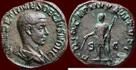 Roman Empire as HERENNIUS ETRUSCUS as Caesar, 250-251 - AE Sestertius, Rome -