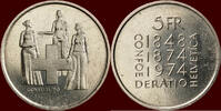  5 Franken 1974 SWITSERLAND ( SCHWEIZ ) - CONFEDERATION -  1974, Bern - ... 7,00 EUR  + 9,50 EUR frais d'envoi