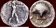 Obol LUCANIA, POSEIDONIA - AR ¼ or tetartemorion, circa 450-430 BC -
