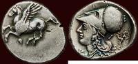 AR Stater PELOPONESSOS - CORINTHIA - CORINTH - circa 350-306 BC -