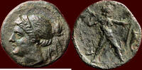 AE BRUTTIUM - THE BRETTII - AE ½ unit (½ drachm), circa 214-211 BC -