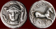 AR tetradrachm KINGDOM OF PAEONIA - AUDOLEON, 315-285/4 BC - Astibos or Damastion, ca. 315-305 BC -
