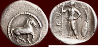 AR Obol THESSALIA, PHARKADON - circa -