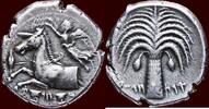 AR Tetradrachm CARTHAGIAN EMPIRE - SICILY, ENTELLA (“THE CAMP”) - circa 407-398 BC -