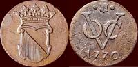 ½ Duit NOORDELIJKE NEDERLANDEN (NETHERLANDS) - REPUBLIEK, 1581-1795 - NEDERLANDS OOST-INDIË (DUTCH EAST INDIES) - V.O.C. - STAD UTRECH -