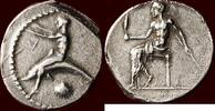 CALABRIA, TARAS (TARENTUM) - AR Nomos or tridrachm, circa 460-440 BC -
