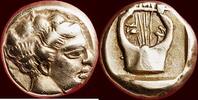EL 1/6 Stater LESBOS - ELECTRUM COINAGE - or hekte, Mytilene, ca. 454-428/7 BC -