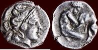 AR Diobol CALABRIA, TARAS (TARENTUM) - circa 380-325 BC -