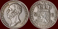 Koninkrijk der Nederlanden ½ Gulden NEDERLAND (NETHERLANDS, KINGDOM) - WILLEM II, 1840-1849 - -