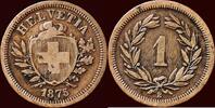  1 Rappen 1875 B SWITSERLAND ( SCHWEIZ ) - CONFEDERATION -  1875 B, Bern... 40,00 EUR  + 9,50 EUR frais d'envoi
