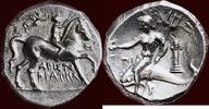 AR Stater CALABRIA, TARAS (TARENTUM) - ARISTOKRATES, magistrate - or didrachm, circa 272-240 BC -