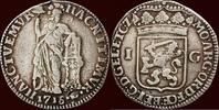 Gulden NOORDELIJKE NEDERLANDEN (NETHERLANDS) - REPUBLIEK, 1581-1795 - GELDERLAND -  1715, Harderwijk VF