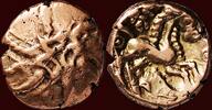 AV Stater CELTIC TRIBES - BRITTANIA - NORTH THAMES REGION, CATUVELLAUNI - ADDEDOMAROS - circa 45-25 BC -